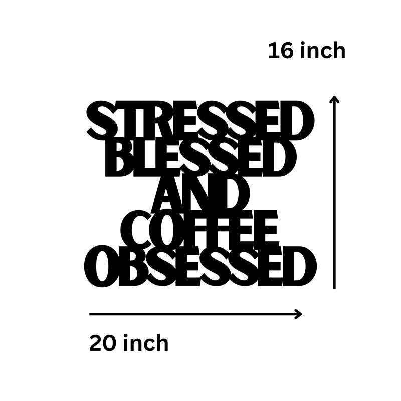 Buy Coffee Obsessed Typography Wall Art Wall Accents from Vaaree