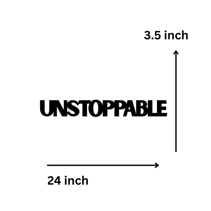 Wall Accents - Unstoppable Typography Wall Art