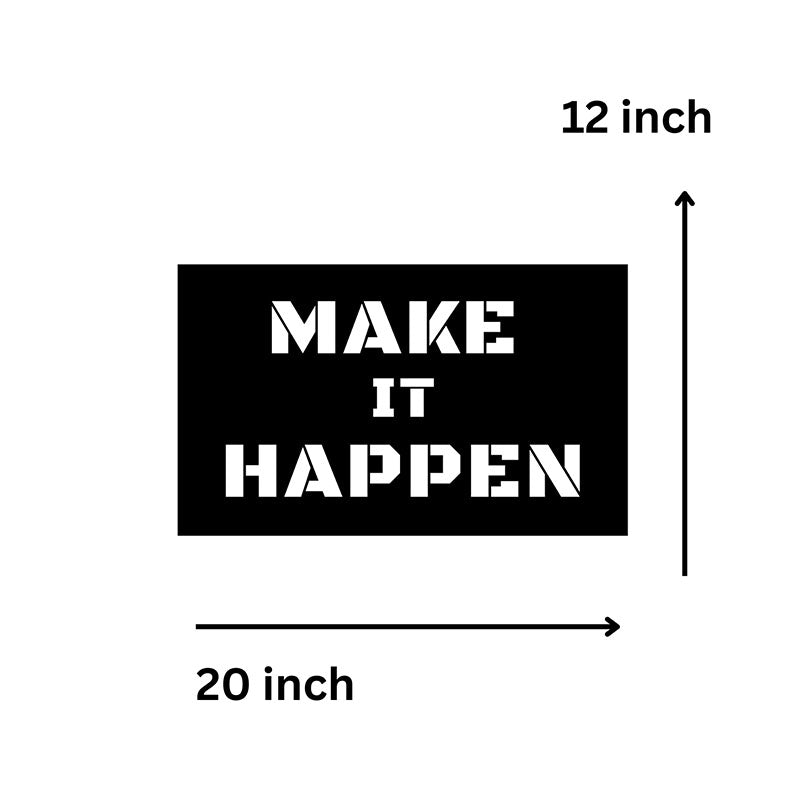 Wall Accents - Make It Happen Typography Wall Art