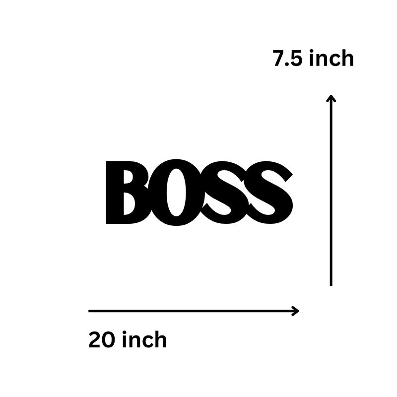 Wall Accents - Boss Typography Wall Art