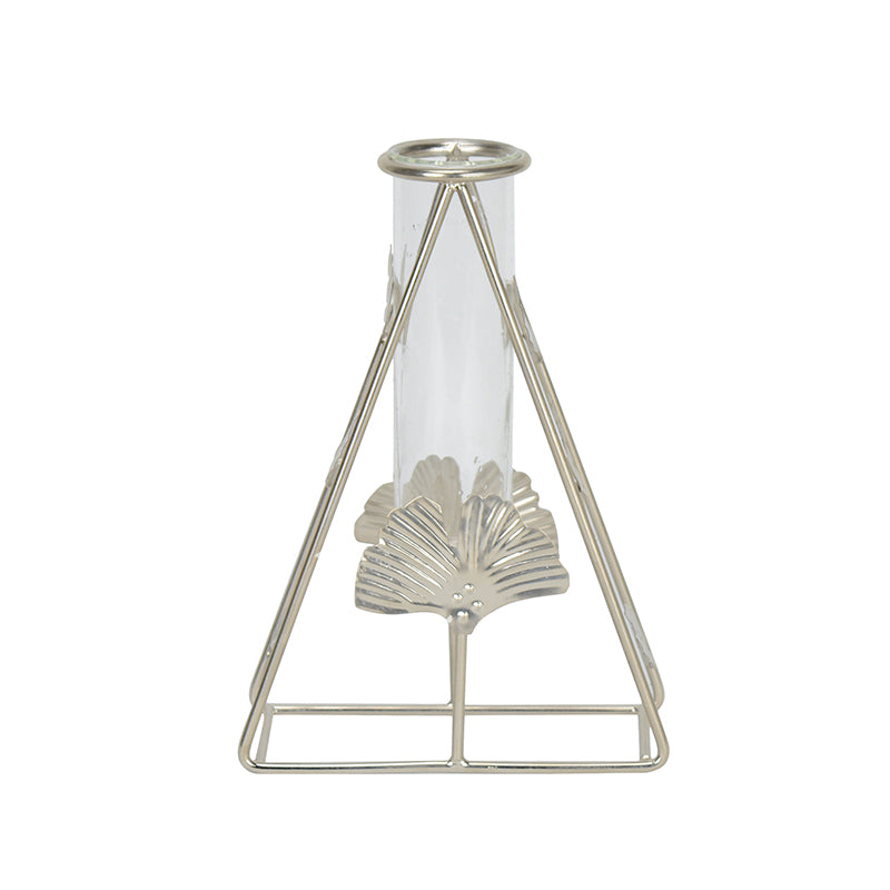 Vase - Gardenia Test Tube Planter - Silver