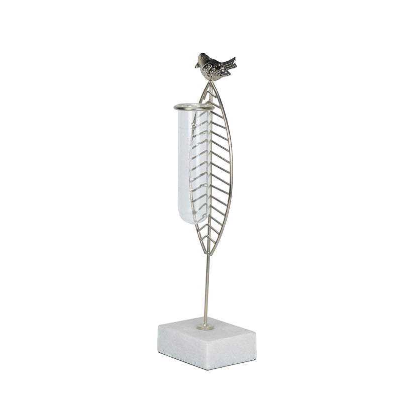 Buy Birdo Test Tube Planter - Silver Vase from Vaaree