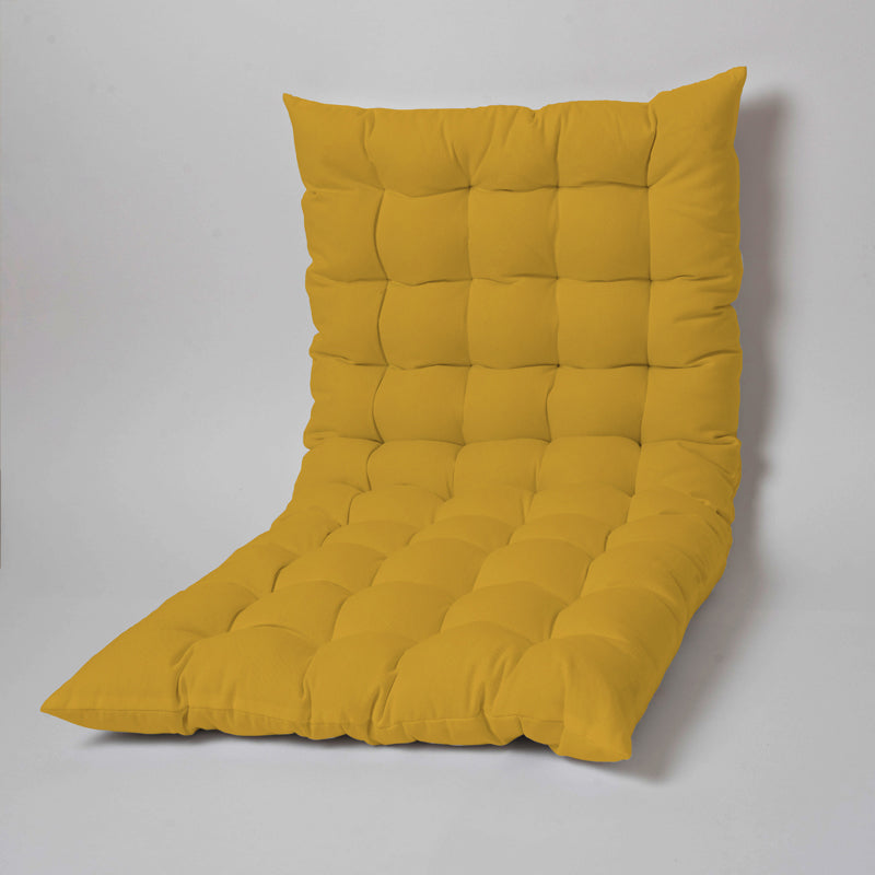 Buy Travis Floor Cushion (Mustard Yellow) - Set Of Two Floor Cushions from Vaaree