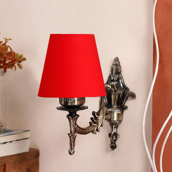 Buy Vista Edrel Conical Wall Lamp - Red Wall Lamp from Vaaree