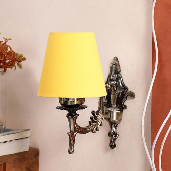 Buy Vista Edrel Conical Wall Lamp - Yellow Wall Lamp from Vaaree