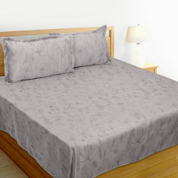 Buy Jonees Printed Bedsheet - Grey Bedsheets from Vaaree