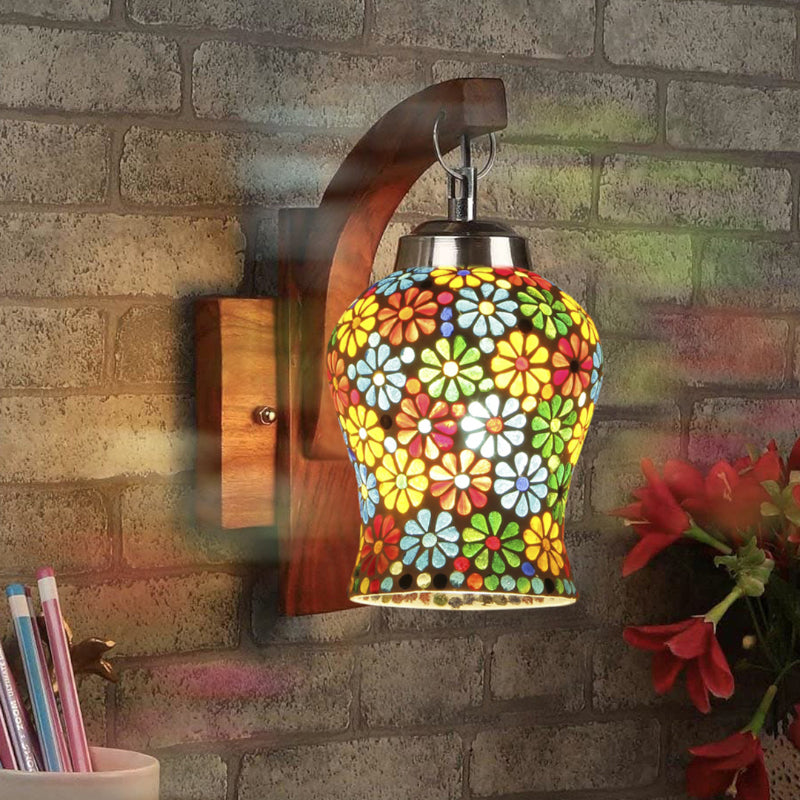 Wall Lamp - Ervo Forma Floral Mosaic Wall Lamp