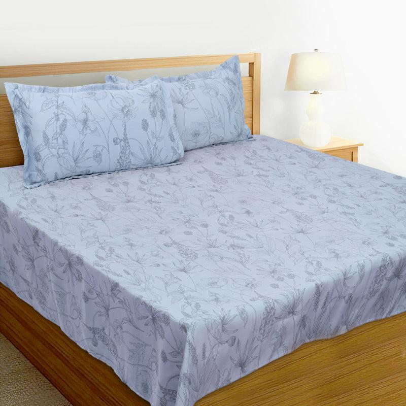 Buy Jonees Printed Bedsheet - Purple Bedsheets from Vaaree