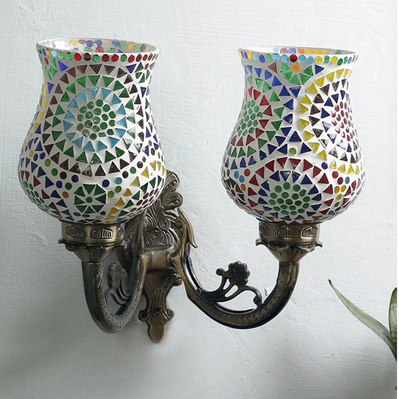 Wall Lamp - Elva Twinner Mosaic Wall Lamp