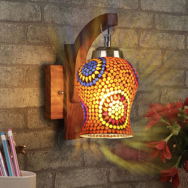 Buy Riva Floral Forma Mosaic Wall Lamp Wall Lamp from Vaaree