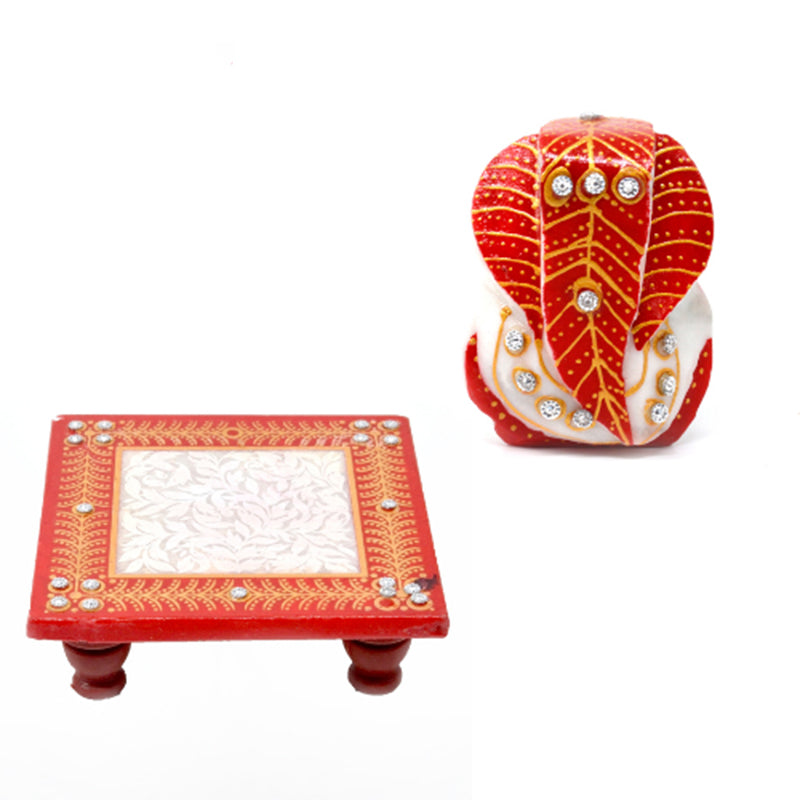 Buy Red Vigneshwara Marble Idol Idols & Sets from Vaaree