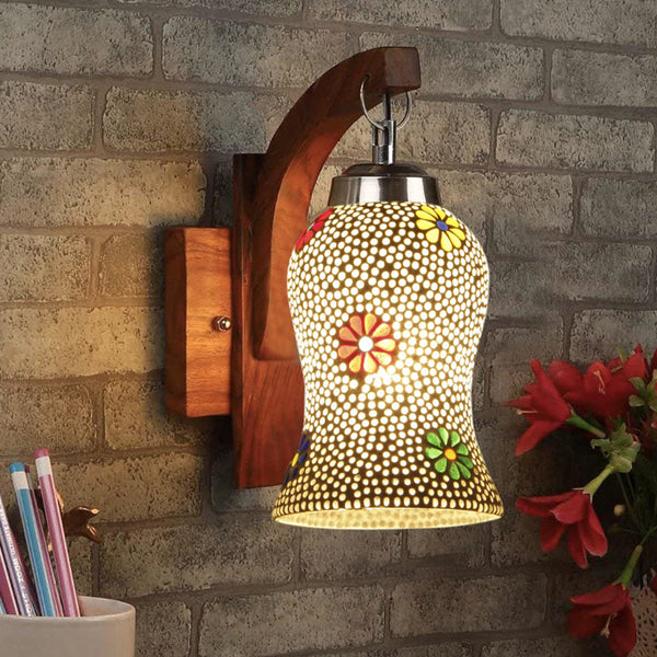 Buy Shima Floral Forma Mosaic Wall Lamp Wall Lamp from Vaaree