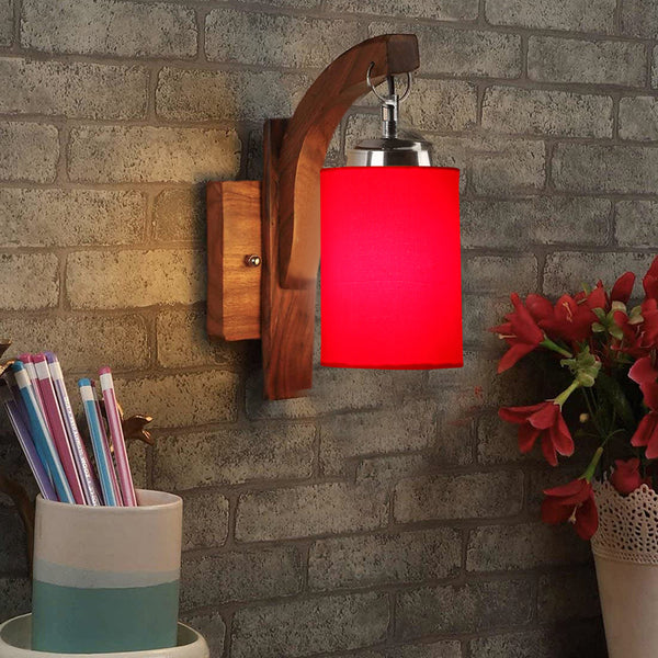 Buy Forma Cylindrical Wall Lamp - Red Wall Lamp from Vaaree