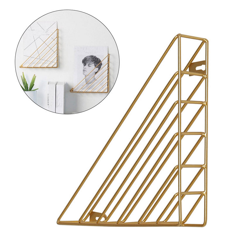 Buy Arsheq Wall Shelf (Gold) - Set Of Two Shelves from Vaaree