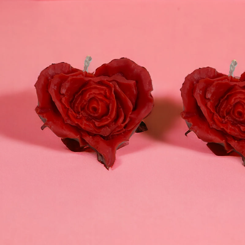 Candles - Hearty Rose Scented Candle - Set Of Two