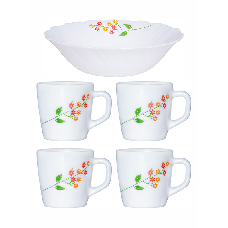 Tea Sets & Tea Pots - Flowery Max Tea & Snack Set - Five Piece Set