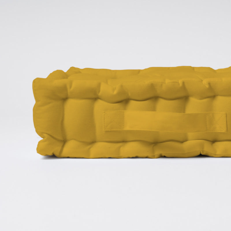 Buy Marlon Floor Cushion (Mustard Yellow) - Set Of Two Floor Cushions from Vaaree