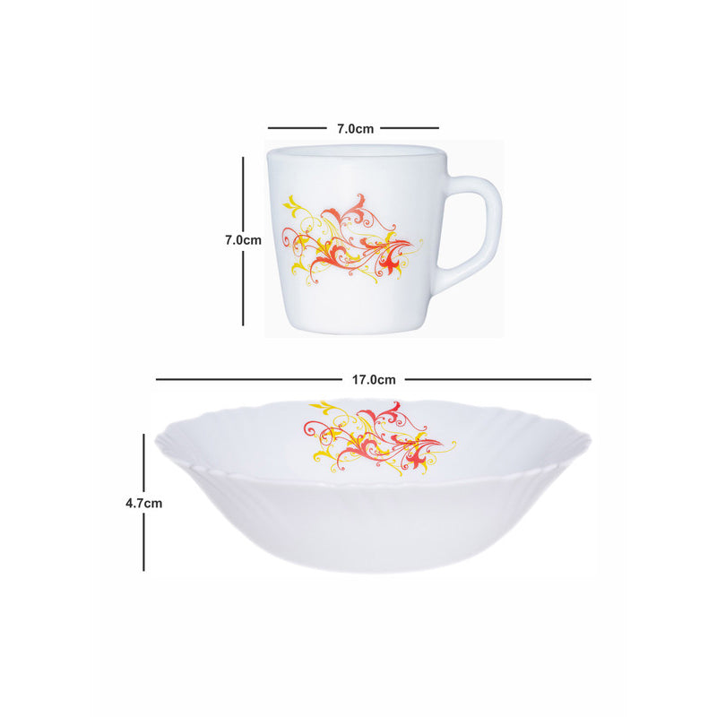 Tea Sets & Tea Pots - Aksa Floral Tea & Snack Set - Five Piece Set