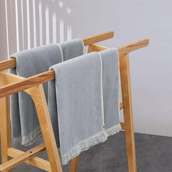 Buy Melange Terry Cotton Bath Towel - Mineral Grey Bath Towels from Vaaree