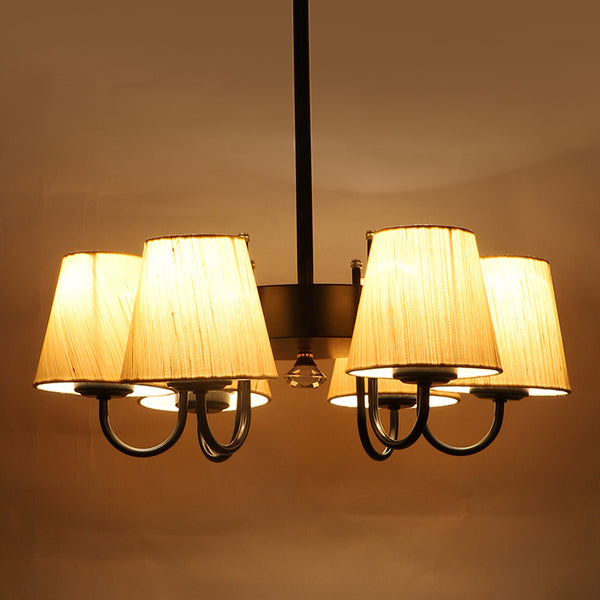 Ceiling Lamp - Viya Conical Chandelier - Off White