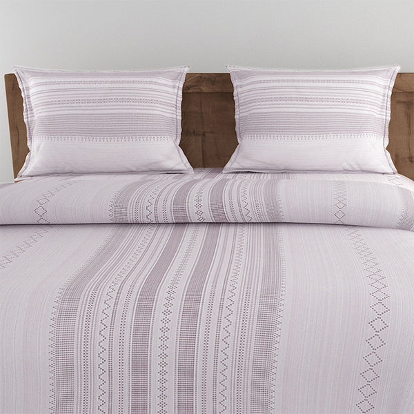 Twila Striped Bedding Set - Purple