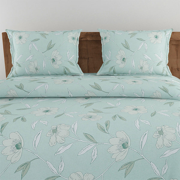 Aster Floral Bedding Set - Green