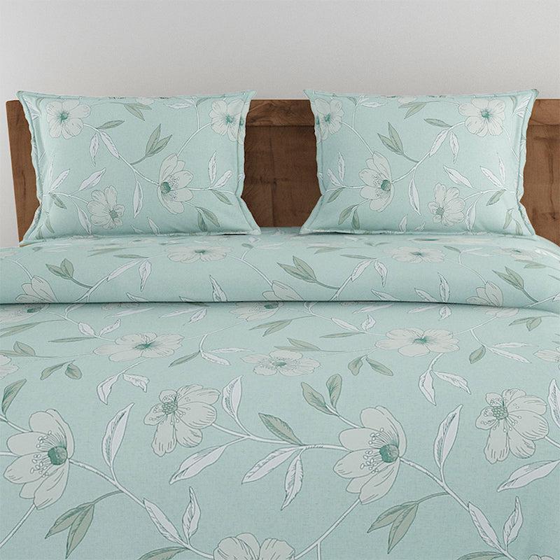 Buy Aster Floral Bedding Set - Green Bedding Set from Vaaree