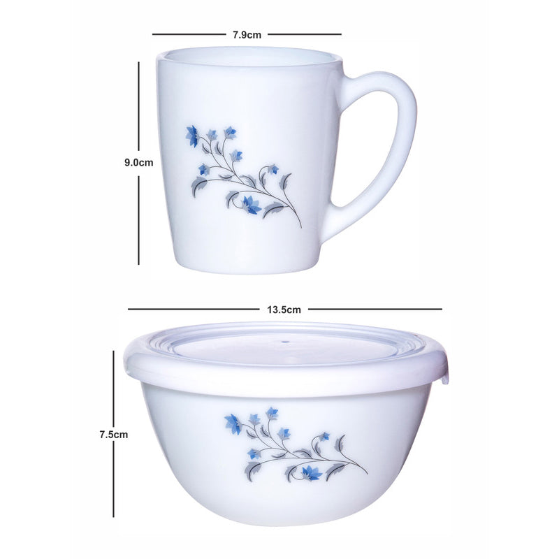 Tea Sets & Tea Pots - Maleya Floral Tea Snack Set - Three Piece Set