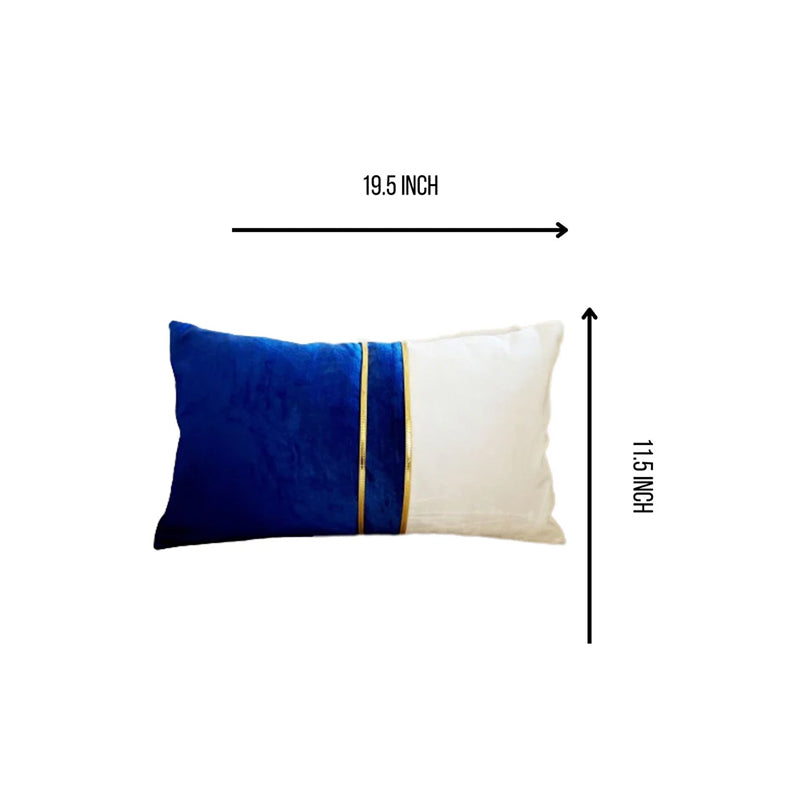 Buy Saphire Opulence Lumbar Cushion Cover Cushion Covers from Vaaree