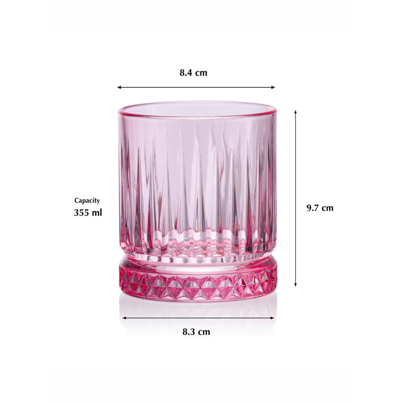 Buy Liara Tinted Glass (355 ML) - Set Of Four Drinking & Juice Glasses from Vaaree