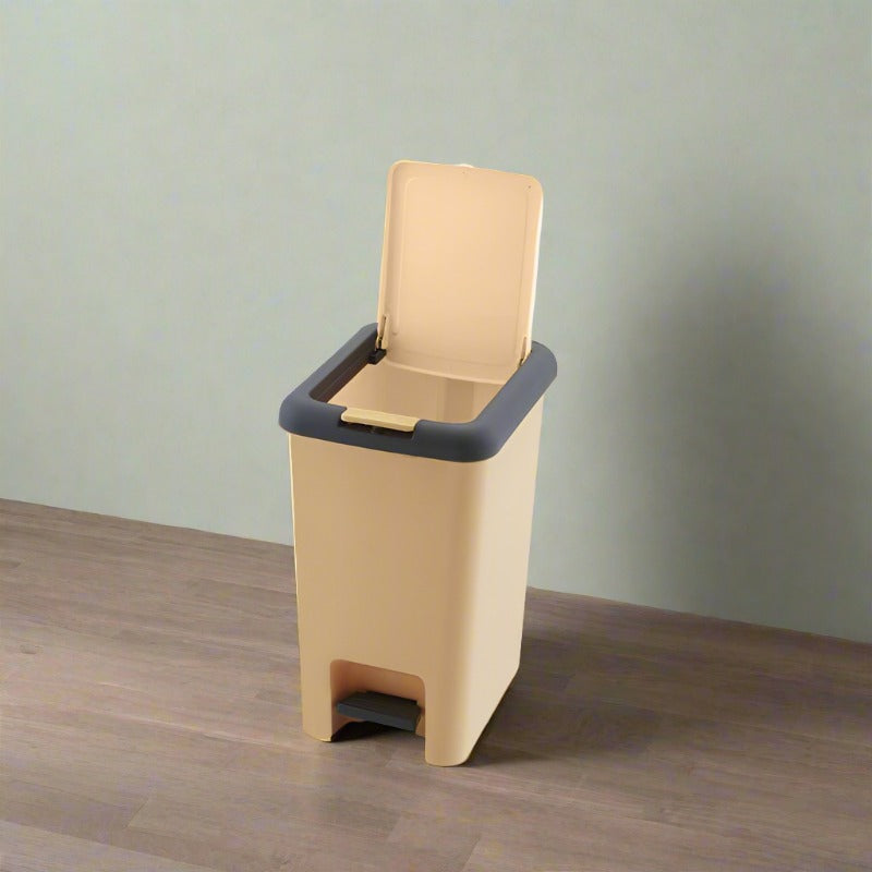 Buy Empto Pedal Dustbin - Beige Dustbin from Vaaree