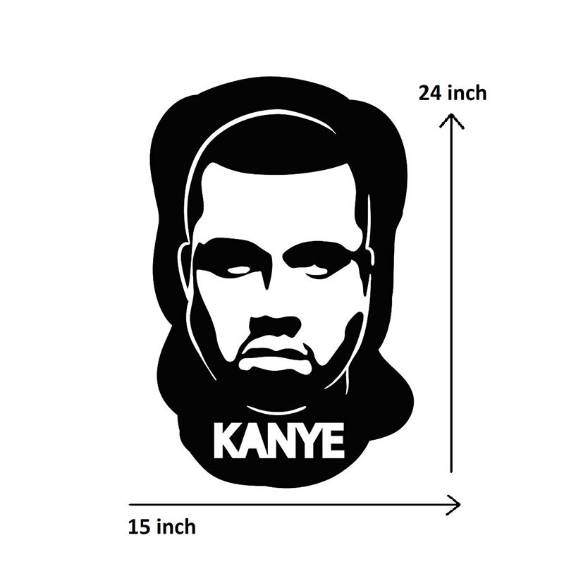 Wall Accents - Kanye West Black Wall Art