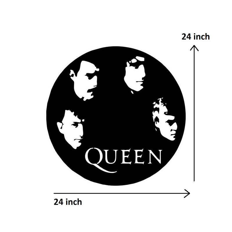 Wall Accents - Queen Rock Black Wall Art