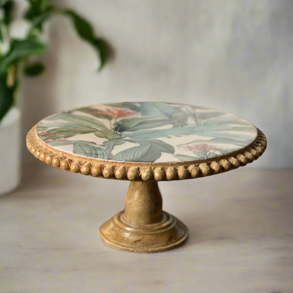 Cake Stand - Tiger Lily Mangowood Cake Stand