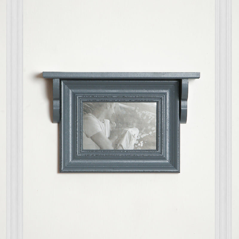 Buy Meso Photo Frame With Wall Shelf - Grey Photo Frames from Vaaree