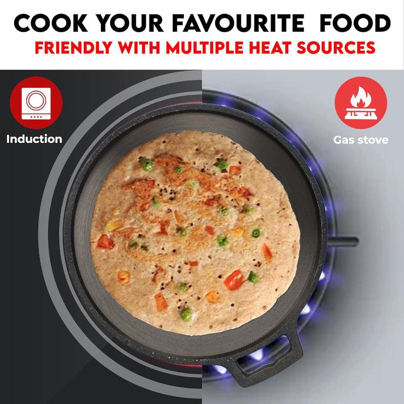 Buy Nova Pre Seasoned Cast Iron Dosa Tawa - 26 CM Dosa Tawa from Vaaree