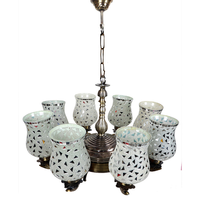 Ceiling Lamp - Asta Vilona Mosaic Golden Antique Chandelier