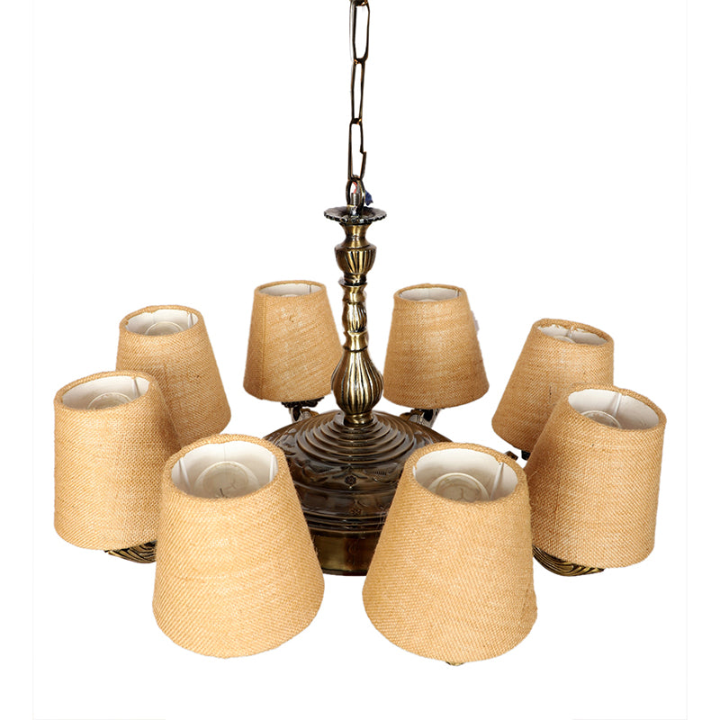 Ceiling Lamp - Vilona Conical Chandelier - Beige