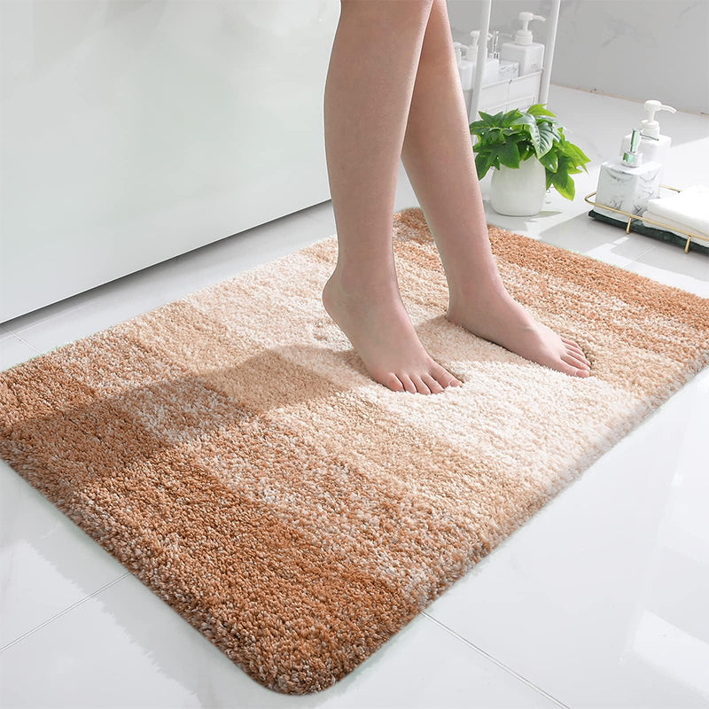 Buy Elvira Anti Skid Striped Bath Mat - Beige Bath Mats from Vaaree