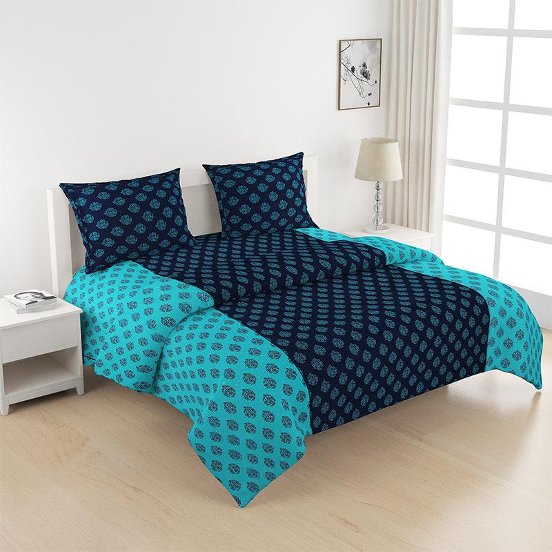 Buy Dama Ethnic Bedding Set - Blue Bedding Set from Vaaree