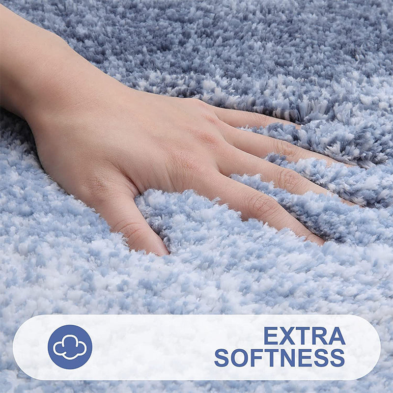 Buy Elvira Anti Skid Striped Bath Mat - Blue Bath Mats from Vaaree