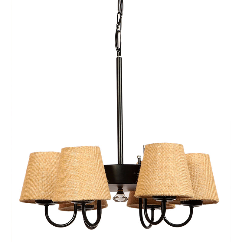 Ceiling Lamp - Viya Conical Chandelier - Beige