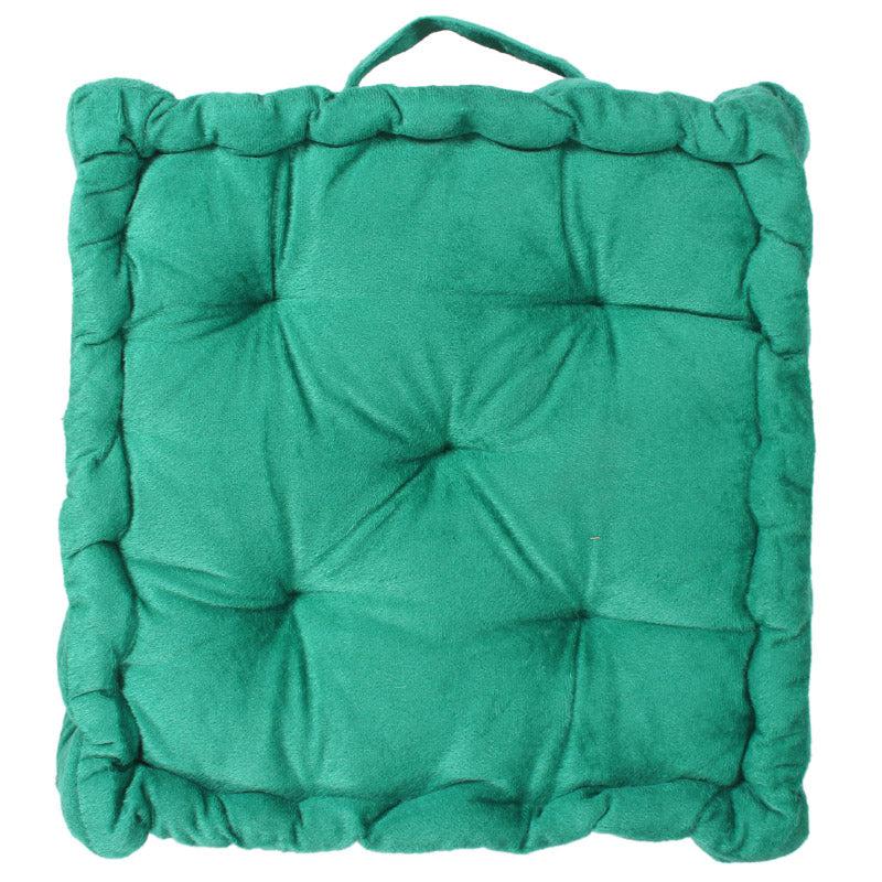 Buy Roe Velvet Floor Cushion - Green Floor Cushions from Vaaree