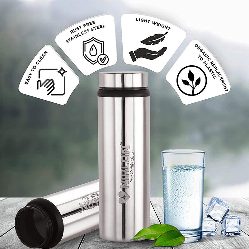 Buy Lorta Stainless Steel Water Bottle - 900 ML Bottle from Vaaree