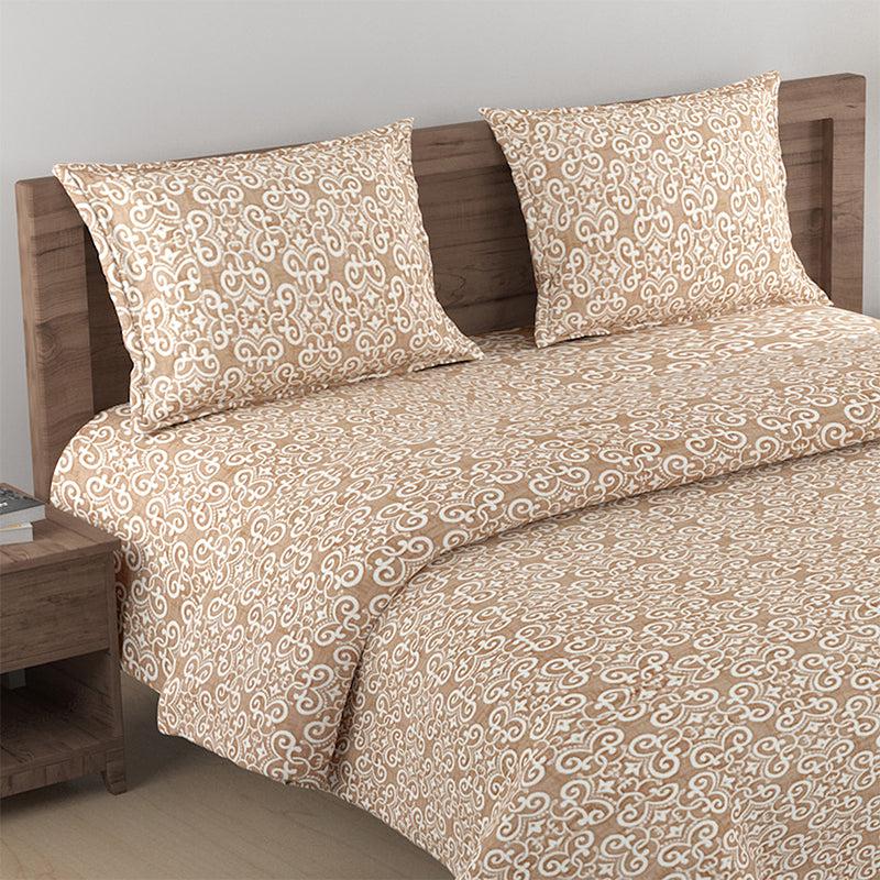 Buy Daksha Ethnic Bedding Set - Brown Bedding Set from Vaaree