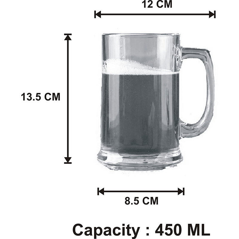 Buy Willoughby Beer Mug (450 ML) - Set Of Two Beer Mug from Vaaree