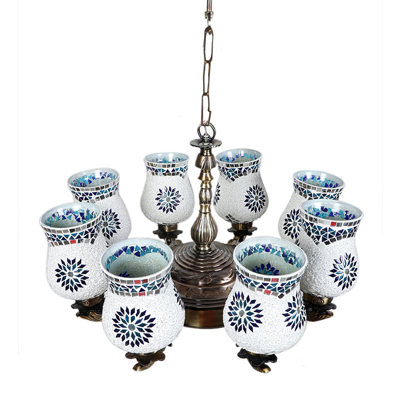 Ceiling Lamp - Prita Vilona Mosaic Golden Antique Chandelier