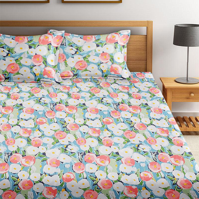 Buy Liam Floral Bedsheet Bedsheets from Vaaree