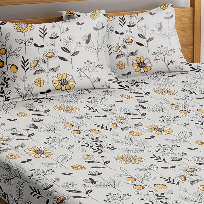 Buy Byron Floral Bedsheet Bedsheets from Vaaree