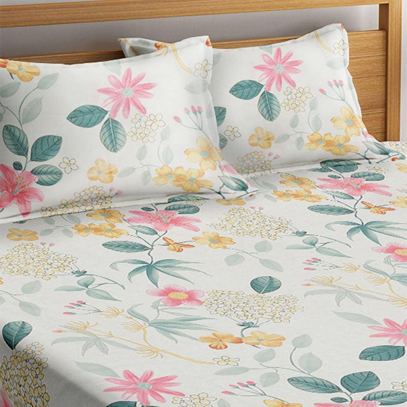 Buy Avena Floral Bedsheet Bedsheets from Vaaree